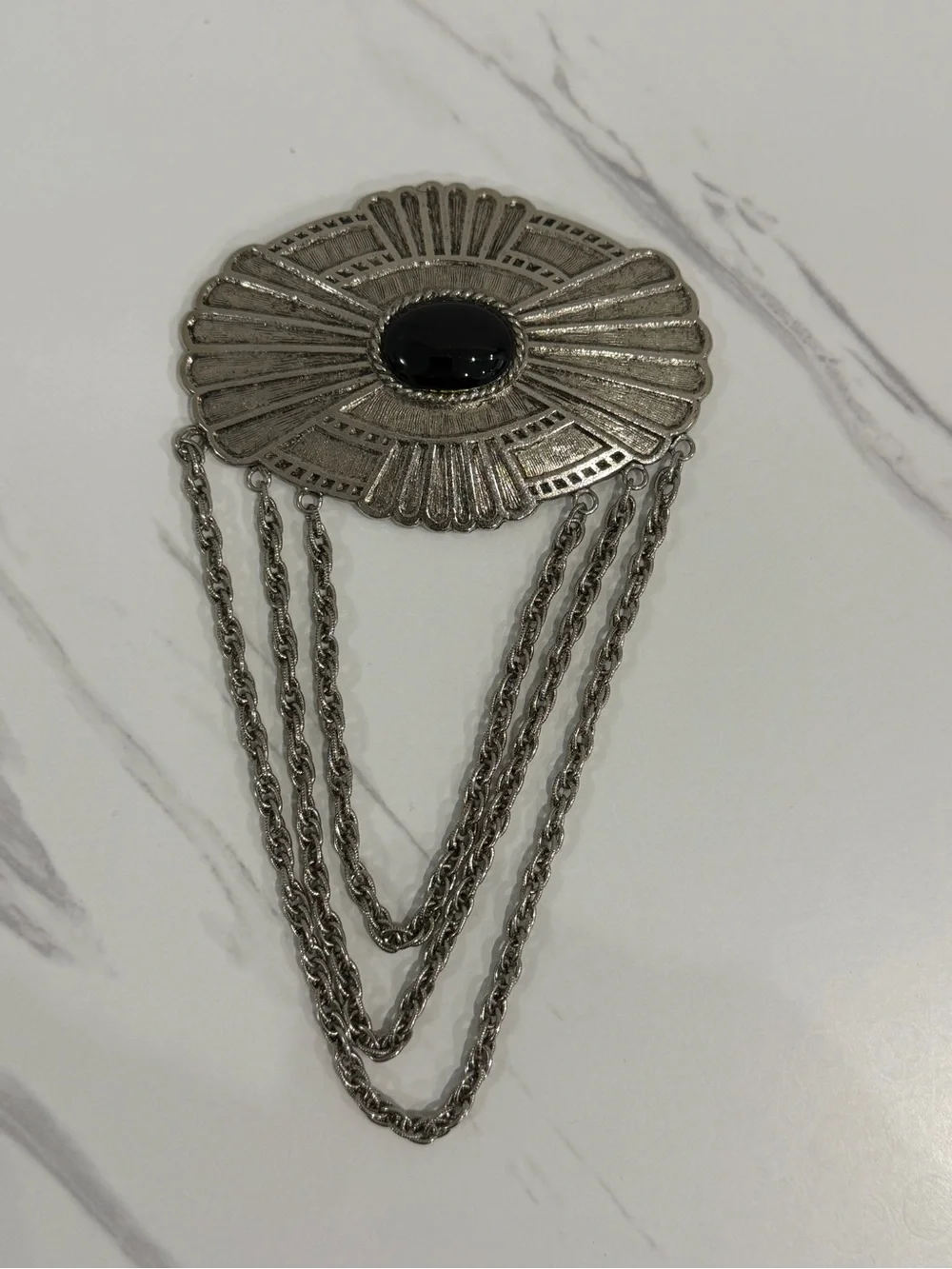Vintage large silver